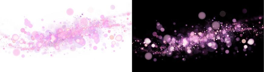 PNG  image of Pink bokeh light effect on transparent background © Nurun Nahar
