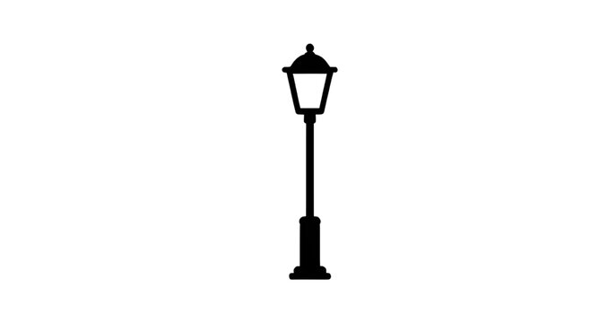 lamp, lamppost, streetlight, silhouette, black, ornate, vintage, classic, lantern, post, decorative, outdoor, lighting, antique, city, vector, simple