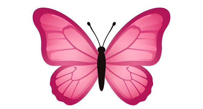 pink butterfly graphic illustration, elegant butterfly vector design, colorful insect clipart, decorative butterfly artwork, spring butterfly illustration, flying pink wings graphic, delicate butterfl
