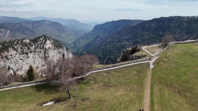 Val-de-Travers Valley Opening Up from Creux du Van