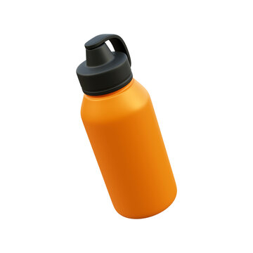 3d realistic sipper bottle on white background