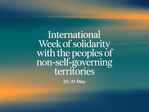 International week of solidarity with the peoples of nonselfgoverning territories, 2531 may