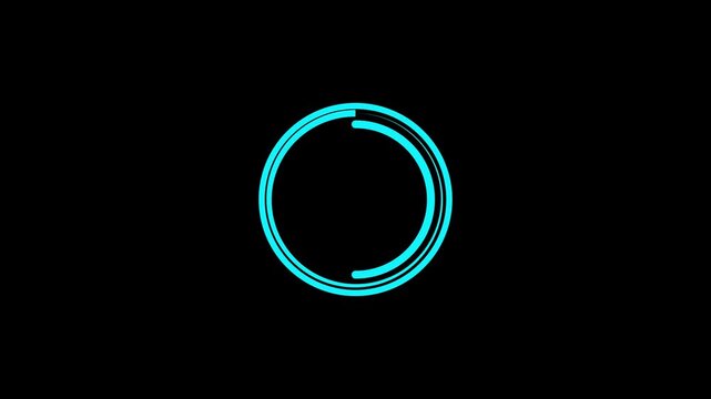 loading animation, circle loading icon. 4K Progress Bar Animation. progress loading bar percent on transparent