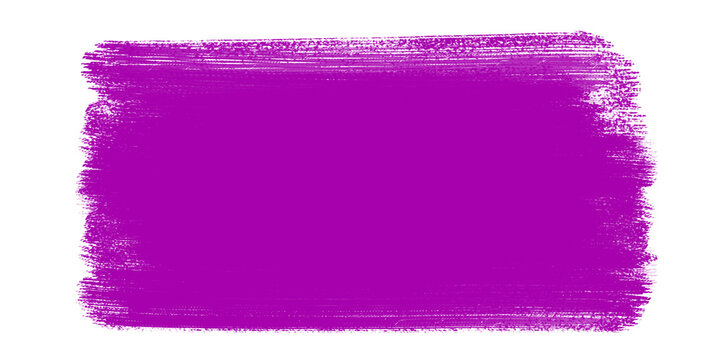 Purple paint brush stroke isolated on transparent background