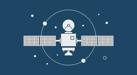 Satellite Orbiting Earth, Space Exploration, Technology, Communication © Tora
