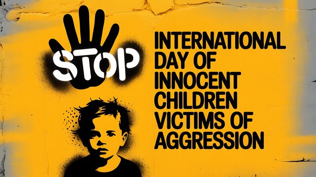 Stop violence against children, international day of innocent victims
