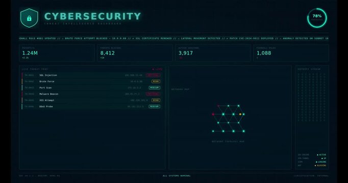 Cybersecurity Threat Intelligence Dashboard Real time Monitoring