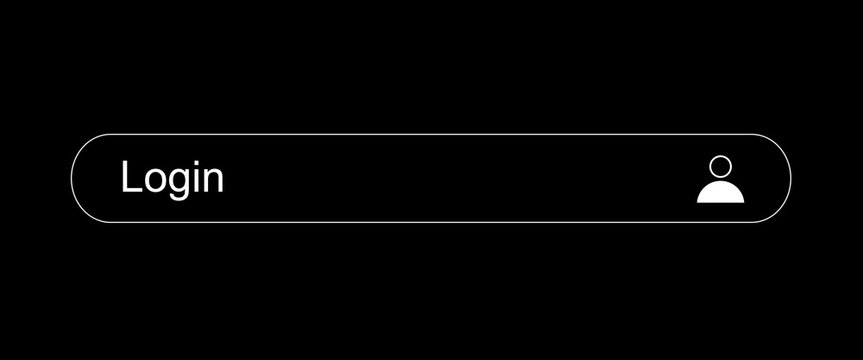 Login screen user interface