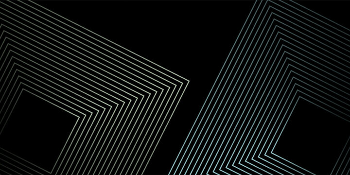 Abstract soft green and blue circle geometric lines effect