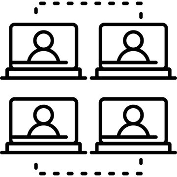 Remote Collaboration Tools Icon