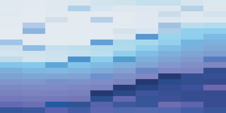 Abstract Blue and Purple Pixelated Gradient Background.