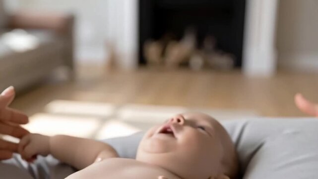 Parents' hands forming heart shape around baby's tiny hand, symbolizing family love and protection