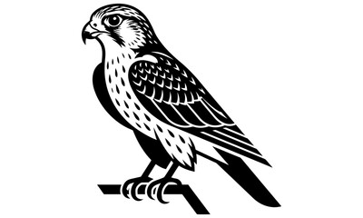 Fototapeta premium The Saker Falcon is a fast and powerful bird of prey found in Europe and Asia. It is known for its sharp eyesight, strong flight, and hunting skills.