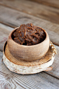 Mammi or memma Traditional Finnish Easter dessert pudding  made from rye flour