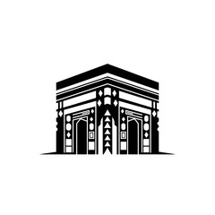 Detailed Architectural Building Front View. © Diki