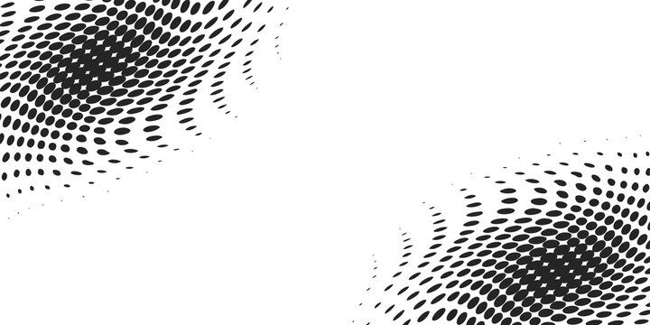 Grunge halftone gradient background. Faded grit noise texture. White and black sandy wallpaper. Retro pixelated backdrop. Anime or manga style comic overlay. Vector graphic design textured template