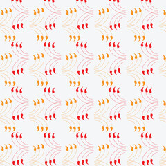 Obraz premium Abstract, colorful, curved line pattern, seamless background, vibrant red, orange, and pink hues, vector design element