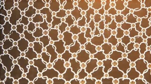 Atomic surface pattern in microscope-style visualization