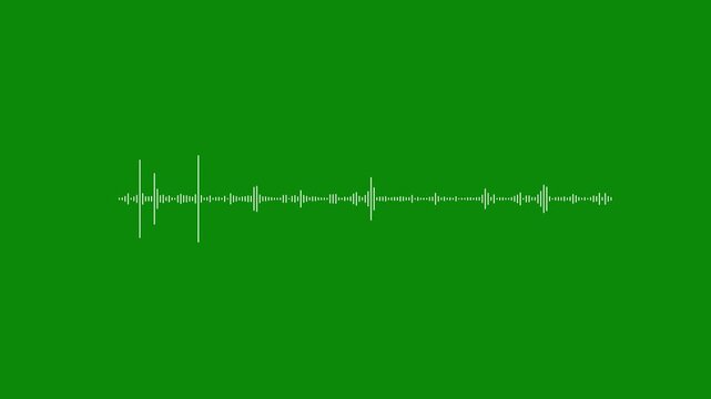 abstract waveform motion design, with smooth audio oscillation and modern digital equalizer visuals green background, 4k video