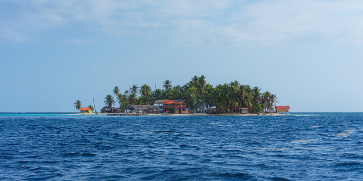 Guna Yala. Small island in Panama, San Blas