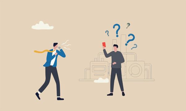 Business banned or punishment cause of failure or problem concept, businessman blowing whistle showing red card to ban or stop wrong or corruption employee