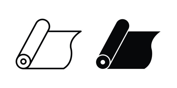 Aluminium Foil icon symbol illustrations. Icon design