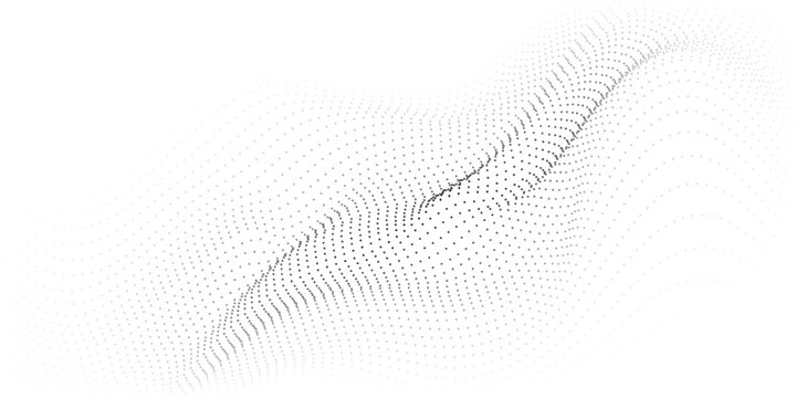 Soft green halftone wave across a bright white canvas, airy dots forming a gentle flowing ribbon, elegant minimal tech backdrop for banners, websites, presentations, clean modern vibe, spacious, calm,
