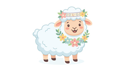 Obraz premium funny sheep cartoon