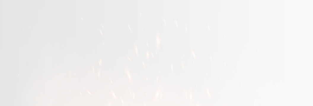 Fire, smoldering embers, and sparks from a campfire scattering in the wind. Fire flames with flying sparks, vector png.	
