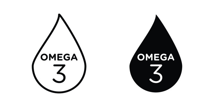Omega icon on white background, simple icons.