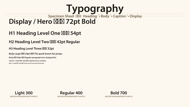 Modern vector typography specimen showcasing a complete font family with uppercase and lowercase letters on a clean background.