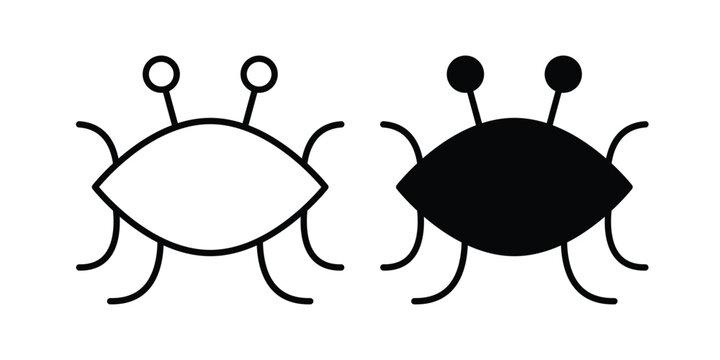 Spaghetti Monster Flying icon on white background, simple icons.