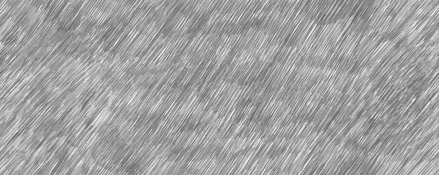 Seamless pattern with gray graphite pencil diagonal hatching. Horizontal background with oblique scribbles. Black and white hand drawn texture