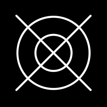 Target Symbol. Black target symbol with circles. Black target icon with crosshairs. Target achievement icon with check mark and arrows indicating success. Success.