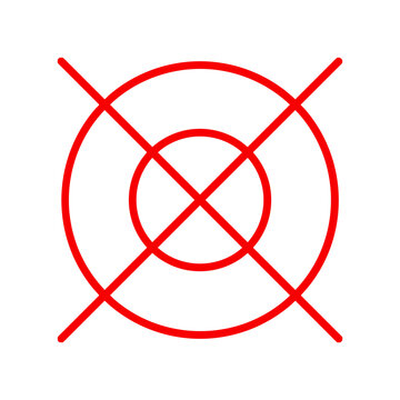 Target Symbol. Black target symbol with circles. Black target icon with crosshairs. Target achievement icon with check mark and arrows indicating success. Success.