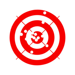 Target Symbol. Black target symbol with circles. Black target icon with crosshairs. Target achievement icon with check mark and arrows indicating success. Success. © Mylifeontopdm