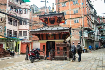 street view of kathmandu city, nepal © jon_chica
