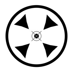 Target Symbol. Black target symbol with circles. Black target icon with crosshairs. Target achievement icon with check mark and arrows indicating success. Success. © Mylifeontopdm