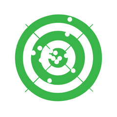 Target Symbol. Black target symbol with circles. Black target icon with crosshairs. Target achievement icon with check mark and arrows indicating success. Success. © Mylifeontopdm