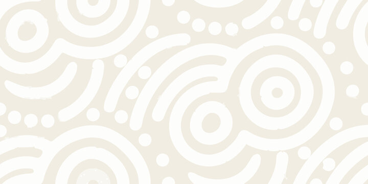 abstract swirl pattern seamless beige and white design