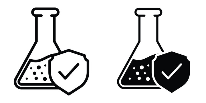 lab tested icon design illustration drawings