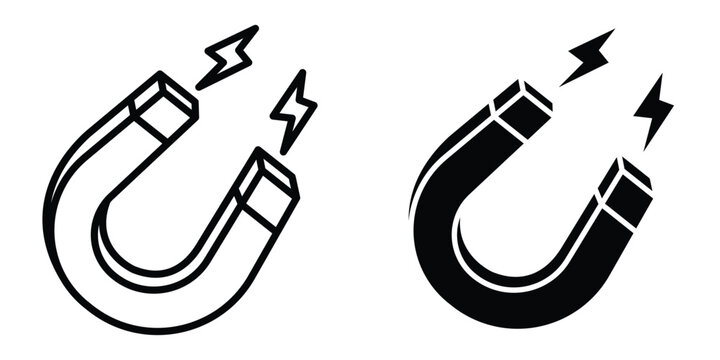 Magnet icon design illustration drawings