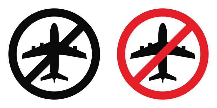 No fly zone sign design illustration drawings