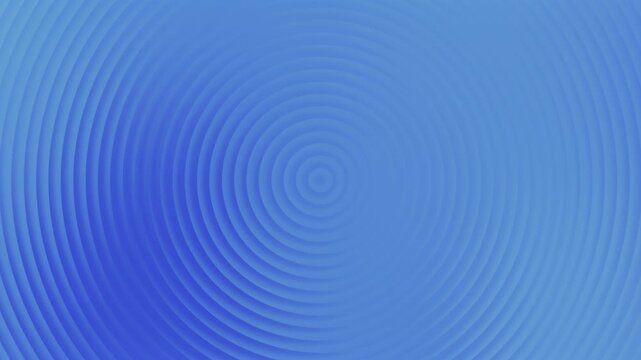 4K stock gradient background footage with a circle striped pattern with a fractal glass effect blue abstract texture design art