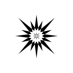 Obraz premium hazard symbol. Minimal CBRN icon. Radiation and biohazard warning symbol. Creative ilustration. pictograms