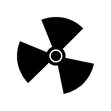 hazard symbol. Minimal CBRN icon. Radiation and biohazard warning symbol. Creative ilustration. pictograms