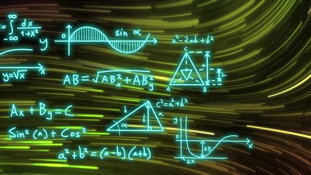 Arc sketch starting teal math science diagrams appearing growing settling into grid learning layer