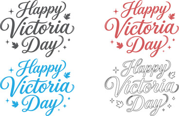 Happy victoria day canada silhouette greeting cards © IMRAN