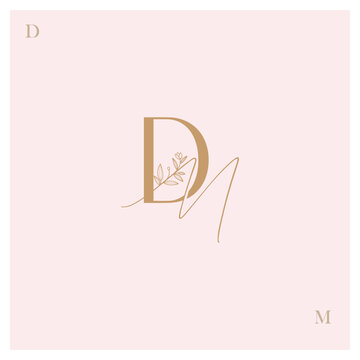 DM,Logo DM, monogram DM, letter DM, alphabet DM