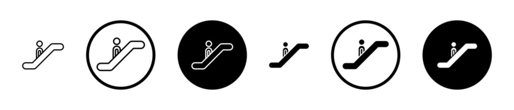 Escalator icon, template for graphic or web design. vector illustration